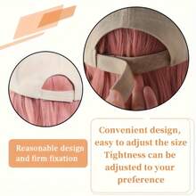 Women's Pink Curly Wig |   Adjustable & Glamorous For Christmas Parties, Holiday Gatherings And New Year Celebrations - 粉色 - 查看 8