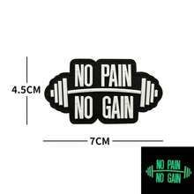 1 miếng dán hình tạ bằng PVC, có hiệu ứng phát sáng trong bóng tối, có lớp nền, thích hợp để trang trí túi xách, ba lô, áo vest và quần áo, thêu đắp nổi bằng cao su mềm. - trắng - Xem 7