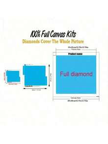 1套[11.8*11.8英寸/15.7*15.7英寸] 5D亚克力钻石画套装，可爱兔子图案，适合成人初学者DIY马赛克钻石画，全钻手工DIY钻石画，可装饰客厅、卧室、办公室墙面，是馈赠亲朋好友的绝佳礼物 - 彩色 - 查看 4
