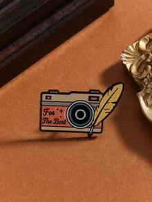 4pcs/Set Retro Style Inspirational Quote Brooch Pins, Fashion Accessory For Photo Shooting, Backpack Decor, Suitable For All Seasons, Parties, Gifts, Work Wear - Multicolor - View 6