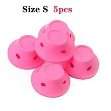 100/50/40/30/20/10/5/1个装卷发器，蘑菇形和钟形，适用于普通发质女性，不伤发，懒人友好型睡眠造型工具，卷发工具，DIY，不伤发质，时尚美发工具 - 彩色 - 查看 31