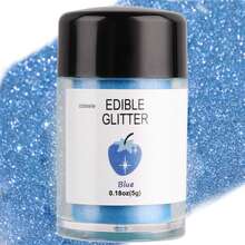 可食用闪光粉亮片珠光粉食品装饰撒粉，适用于饮料、葡萄酒、蛋糕、糖果、甜点、烘焙店、餐厅、素食 - 彩色 - 查看 8