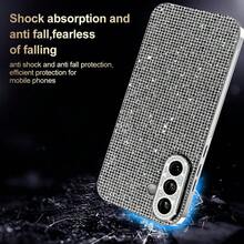 1pc Circular Foldable Hidden Stand Full Rhinestone Lens Flare Luxury Phone Case Compatible With IPhone 17 Pro Max/16 Pro Max/15 Pro Max/14 Pro Max/13 Pro Max, Galaxy S23 Ultra/S24 Ultra/S25 Ultra, Galaxy A17/A16/A15/A14/A24/A25/A26/A34/A35/A36/A53/A54/A55/A56