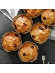 50/100/200pcs Tulip Shaped Cupcake Liners, Muffin Cups And Grease-Proof Paper Bags, Suitable For Weddings And Birthdays