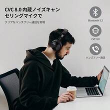 OneOdio ワイヤレスヘッドホン 最大110時間再生 Bluetooth オーバーイヤー マイク内蔵 折り畳み式 有線/無線兼用 ヘッドフォン 重低音 マルチペアリング対 Pro C - 黒 - チェックする 5