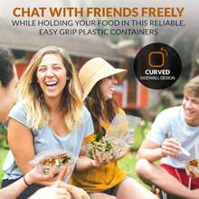 50pcs Transparent PET Plastic Food Containers, Commercial Takeout Packaging Boxes - Suitable For Sandwiches, Burgers, Salads, Cakes, Fruits, Snacks, Catering, Food Service, Desserts, Baking, Hot & Cold Meals - White - View 6