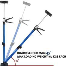 1件可调节第三手工具，伸缩支撑杆，第三手支撑系统，钢制支撑杆，适用于橱柜千斤顶、货架支撑杆，带可旋转防滑垫的可调节支撑杆，符合人体工程学的手柄，易于使用，门安装辅助工具，可调节臂工具