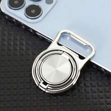 三合一磁吸指环支架，带可折叠手机支架和开瓶器，金属材质，适用于汽车、办公桌、厨房台面和导航，解放双手，方便观看视频和驾驶。兼容和安卓手机，生日礼物、送给家人朋友的礼物，生日手机指环支架，手机指环夹，手机配件 - 黑色 - 查看 10