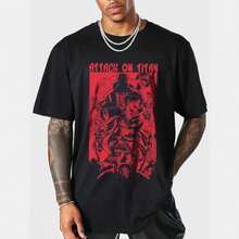 Eren Yeager Anime  T Shirt Summer Cotton Men's Women Tee Streetwear Casual  Short Sleeve Couple Hip Hop Top - 7 - 查看 9