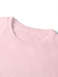 GRDR Men's Summer Printed Graffiti Short Sleeve Fashionable T-Shirt, Suitable For Summer - Pink - View 4