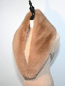 1pc Faux Fur Collar Scarf, Fashion Shawl Collar For Women, Autumn/Winter - Multicolor - View 17
