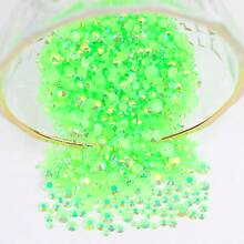 2MM-6MM Mixed Size, 5 Sizes, Assorted Jelly Candy AB Color Flat Back Round Crystal Rhinestone Gems Beads For DIY Jewelry, Nail Art, Phone Case, Clothes, Bags, Shoes, Crafts Decoration - A56 Jelly Light Royal Blue AB - View 18