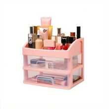 Multi-Layer Cosmetic Storage Box Makeup Drawer OrganizerJewelry Nail Polish Makeup Container Desktop Sundries Storage Box - Pink - View 8