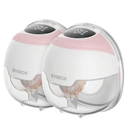 Wearable Breast Pump, Hands FreeElectric Breast Pump With Longer Battery LifeLED Display, Portable Low Noise Leakpr...