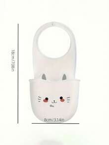 1个可爱猫咪造型硅胶水龙头延长器，采用硅胶材质，带排水孔，经久耐用，节省空间，适用于浴室和厨房，既美观又耐用。 - 彩色 - 查看 9