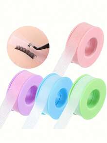 1pc Professional Silicone Eyelash Extension Adhesive Tape - Breathable Micro-Porous Bonding Strip, Fixation, Gentle & Non-Irritating, Easy Application & Cleaning, Eyelash Extension Adhesive, Beauty Enhancement, Secure Bonding Agent - Blue - View 3