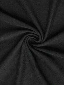 Camiseta de manga corta casual con cuello redondo y estampado de dibujos animados para niños pequeños - Negro - Ver 6