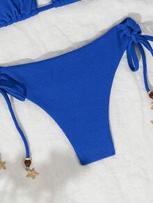 Women's Bikini, Beachwear, Plus Size Women's Beach Swimsuits, Vacation, Beach, Party, Sophisticated, Pool, LARA VIVA - 薄荷藍 - 查看 2