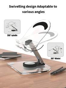 1pc White Foldable Stand Holder, Suitable For Various Smartphones And Tablets Up To 12 Inches (Recommended For Tablets), Christmas/New Year Gift 2026 - White - View 4