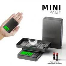 0.01克高精度珠宝秤、厨房秤、实验室级电子秤、便携式带防尘盖托盘、智能单位转换、背光液晶显示屏、计数功能、黄金称重秤、药品及咖啡豆分装器、迷你烘焙秤（不含电池） - 彩色 - 查看 8