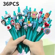 20/30 piezas Bolígrafos de enfermera/médico para escribir, regalo del Día de la Enfermera con estilo aleatorio, de vuelta a la escuela - Multicolor - Ver 12