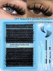 CMAYOME 320 قطعة رموش صناعية تأثير مكياج عيون ثلاثية الأبعاد، طقم إطالة الرموش بأنماط مختلطة مع لاصق وختم، ملقاط وفرش للمبتدئين، مجموعة رموش كثيفة وفاخرة مع غراء الإطالة، أعواد مسكرة، مشبك رموش، مكياج جمالي لتكبير العيون، خليط واقعي من رموش DIY للاستخدام اليومي/الثقيل/الخفيف/المسرح - متعدد الألوان - مشاهدة 18