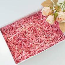 2LB Crinkle Cut Paper, Shred Packing Grass Cushion Paper Streamer For All Occasions, Gift Baskets - Perfect For Christmas Wedding Birthday Bridesmaid Engagement Craft Gift Boxes Bags Basket Filler Decoration Shredded Paper Filler, Christmas Gifts, Christmas Stuffers & More (White/Pink/Black) - 黑色 - 查看 4