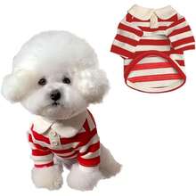 狗狗服装 - 贵宾犬、泰迪犬、约克夏犬、西施犬 Polo 衫、夏季连衣裙、条纹宠物 T 恤、柔软连帽衫、夏季 Polo 衫；狗狗服装 - 比熊犬、吉娃娃、条纹狗狗连帽衫、中小型狗狗降温背心 - 彩色 - 查看 14
