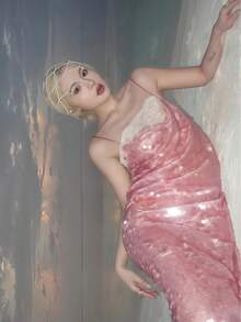 一件复古法式欧式珍珠串珠头饰，新娘异域风情婚礼发饰，水滴吊坠发箍，适合婚礼摄影、下午茶、浪漫晚餐、情人节装扮 - 彩色 - 查看 7