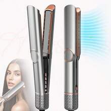 UKLISS 2-In-1 Hair Dryer & Straightener - Dry Style In One Step, Thermal Protection & Universal For All Hair Types - Grey - View 12