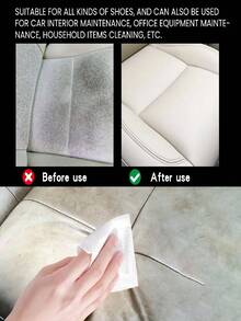 jakehoe مناديل مبللة لتنظيف الأحذية - مناسبة للأحذية الجلدية والأحذية الرياضية والمحافظ والأرائك وغيرها. تنظف بفعالية أسطح الأحذية وتزيل بسرعة البقع المختلفة، مما يجعل أحذيتك أكثر إشراقًا وبياضًا. - متعدد الألوان - مشاهدة 11