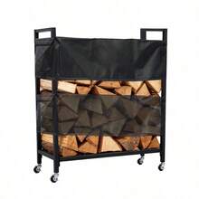 Garage Integrated Storage Racks - Schwarz + Stahl1 - Übersicht 2