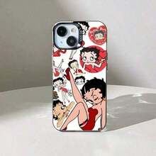 B-Betty-YB-Boops-S スマホケース MDカラー シルバーシェル スマホ 16 15 14 Plus 13 12 11 Pro Max 17 Air。   クリスマスアクセサリー。   お友達のクリスマス電話ケース、電話ケース、ホリデーパーティーに最适、クリスマスの最後にのチャンス、ホリデー特別オファー、自宅用クリスマスデコレーション、17 Pro Max 17 Proケース、絶妙で思いやりのあるクリスマス、クリスマスデコレーション、恋人へのギフトに最适、16ケース、クリスマスフェスティバルギフト、ステッチフォールカスタム電話ケースと家族1ホット贩売アイテムケース17プロマックスケースミニマリストの新しいしいスタイルのホリデーギフトお祝いのタッチを追加する - 半透明ブラック1 - チェックする 12