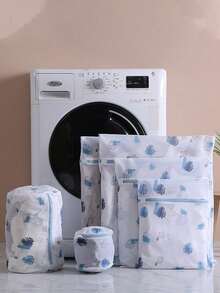 1pc Thickened Underwear Laundry Bag, Fine Mesh Set, Bra Care Bag, Mesh Anti Deformation Large, Medium And Small Mesh Bag - Multicolor - View 14