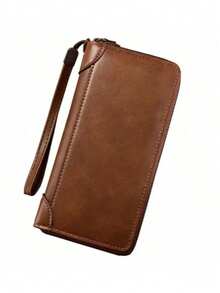 Men's Long Zipper Wallet High Quality Pu Leather Wallet For Men RFID Blocking Business Clutch Bag Credit Card Holder Purse Man