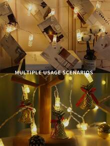 1 Set Of Clip - On Lights For Colored LED Photos,3m/4m/5m, Multifunctional Trunk Light, Lighting ,Use For Hanging Photos, Images, Cards And Notes,Can Be Used In Rooms, Courtyards, Festivals, Anniversaries, Weddings, Birthday Parties - Multicolor - View 8