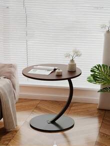 Mesa de Centro Popular mesa auxiliar/minimesa de café con estilo minimalista, con estantería de almacenamiento, mesa auxiliar de sofá móvil - Marrón - Ver 2