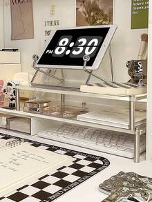 1个透明亚克力笔记本电脑增高架、显示器支架、台式电脑显示器增高架，30/40/50厘米 - 彩色 - 查看 4