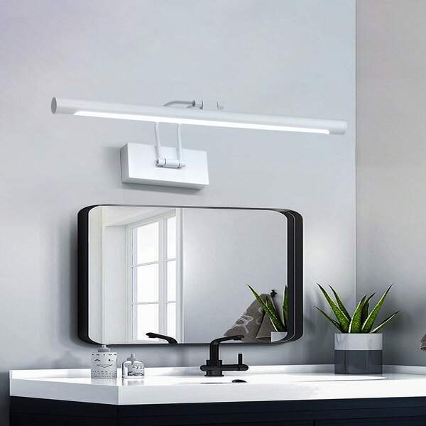50cm LED Vanity Light, Dimmable Bathroom Wall Lamp, Adjustable Swing Arm, 3-Color Changing, 15W, Suitable For Mirror, Bathroom, Living Room, Bedroom, Corridor, Exhibition Hall, Reading Room, Dining Room, Bar, Bedroom, Cafe, Dining Hall, Clothing Store, Living Room, Museum