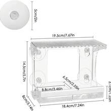 1pc Outdoor Bird Feeder Lantern Bird Feeder Bird Dispenser Waterproof Hanging Bird Feeder For House Garden
