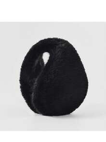 Extra Large Faux Fur Earmuffs, Soft Wool Warm Earmuffs Suitable For Running And Skiing, Winter - Multicolor - View 6