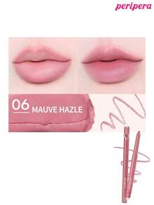 Peripera 韩妆丰盈水润唇线笔，硅胶刷头，丰唇勾勒，裸色，丝滑柔润，哑光妆效，持久显色，韩式妆容，日常妆容 - #06 MAUVE HAZLE - 查看 3