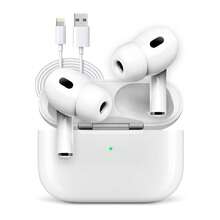 Pods Pro2 Wireless Bluetooth Headphones, Hands-Free Wireless Earbuds With Charging Case, Compatible With Sports And Gaming, Android And IOS, White - 白色 - 查看 1