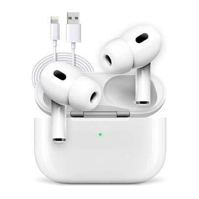 Audifonos Bluetooh Inalambricos Pods Pro2 Auriculares Inalámbricos Manos Libre Con Estuche De Carga Compatibles Deportivos Audifonos Gamer Audifonos Con Android E IOS Color Blanco
