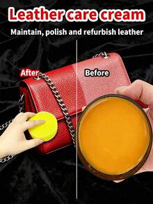 Cremă pentru îngrijirea pielii - Pastă de lustruire și restaurare puternică pentru canapele, scaune auto și mobilier - Balsam pentru piele colorată, restaurator de luciu, disponibil în bej/negru/auriu/bronz, potrivită pentru restaurarea și întreținerea pielii, durabilă - Negru - Vizualizare 4