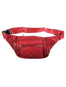 1pc New Women's Fanny Pack, Nylon Material, Embroidery, Thick Wear-Resistant, Zipper Closure, Multiple Layers, Simple And Lightweight, Casual, Stylish, Lovely, Large Capacity Women's Crossbody Chest Bag, Suitable For Sports