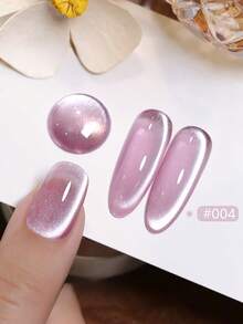 MISS SHAKA 10毫升秋冬美甲冰透明蓝金粉玻璃珠猫眼凝胶指甲油超闪灯泡猫眼脚趾甲油美甲艺术美甲沙龙居家DIY美甲用品圣诞美甲 - 彩色 - 查看 28