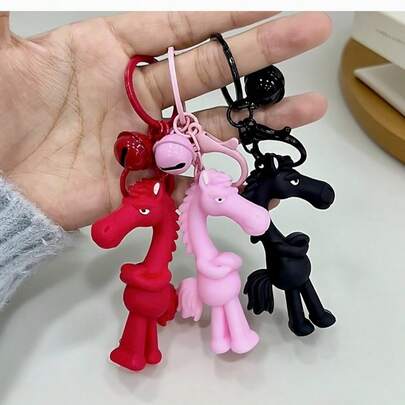 Ciondolo decorativo in resina epossidica Dark Horse scelto, ornamento, portachiavi - Un versatile charm in resina per uso quotidiano, decorazioni per zaini e borse, portachiavi per auto, decorazioni per la scrivania e regali; finitura lucida in resina epossidica, sagoma audace, leggero ma durevole, perfetto per outfit alla moda, regali stagionali, accessori da viaggio e ricordi personali