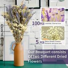 Dried Flower Bouquet - 紫色 - 查看 10