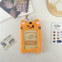 1pcs  Cute Bear, Rabbit And Tiger Transparent Card Holder Multifunctional ID Card Storage Card Holder With Transparent Display Window Suitable For Campus Card/Meal Card/Bus Card/Employee Card - 彩色 - 查看 6